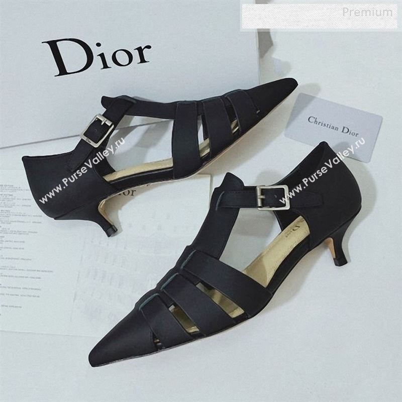 Dior Sauvage Calfskin Strap Pumps Black 2019 (DLY-9122341)