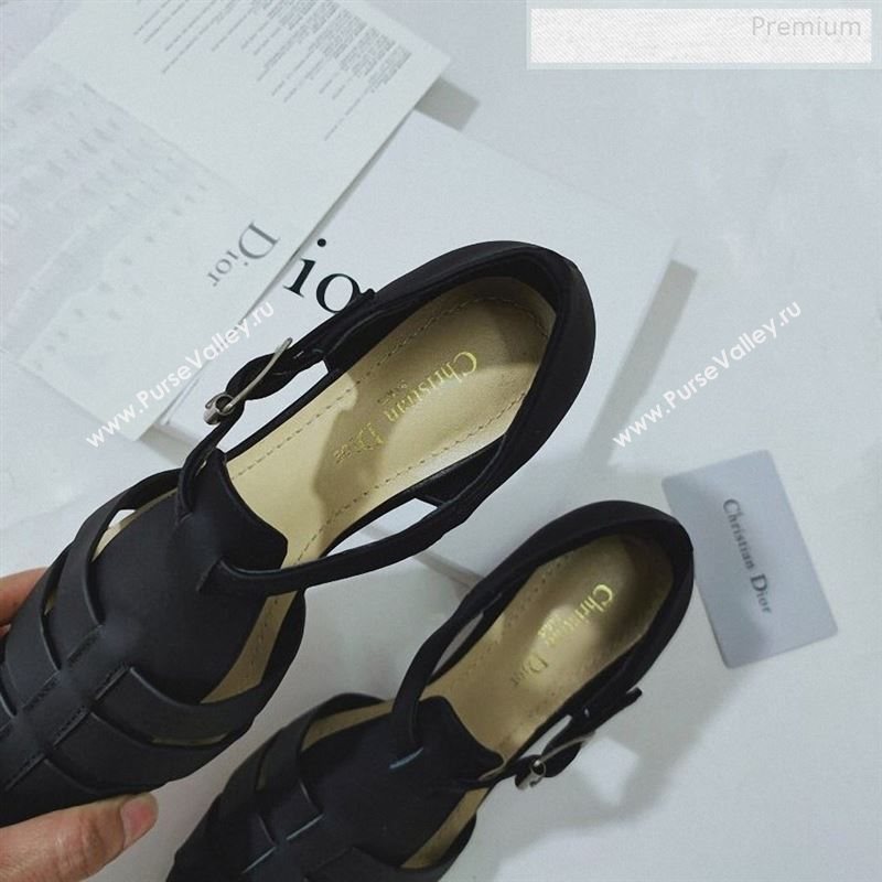 Dior Sauvage Calfskin Strap Pumps Black 2019 (DLY-9122341)