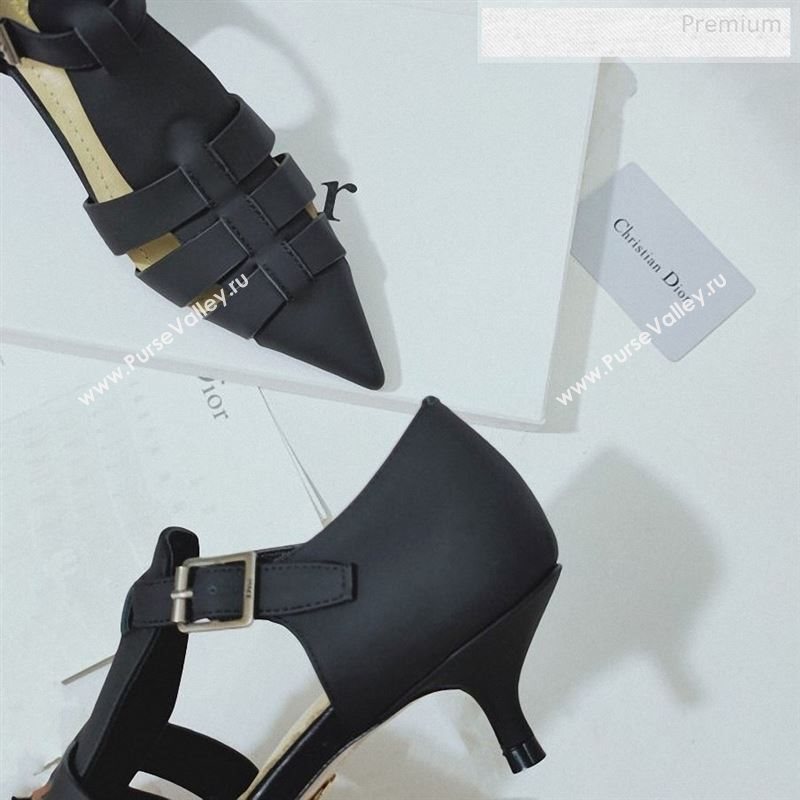 Dior Sauvage Calfskin Strap Pumps Black 2019 (DLY-9122341)