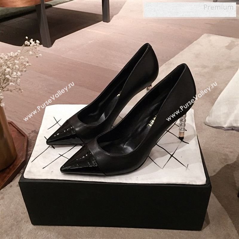Chanel Lambskin Pearl Heel Pumps G35534 Black 2020 (KL-9122730)