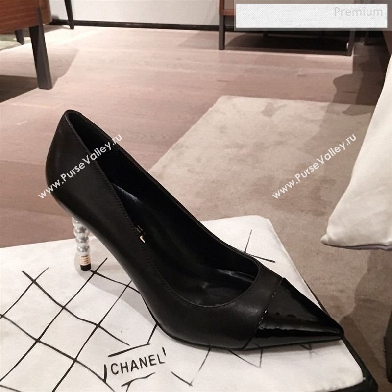 Chanel Lambskin Pearl Heel Pumps G35534 Black 2020 (KL-9122730)
