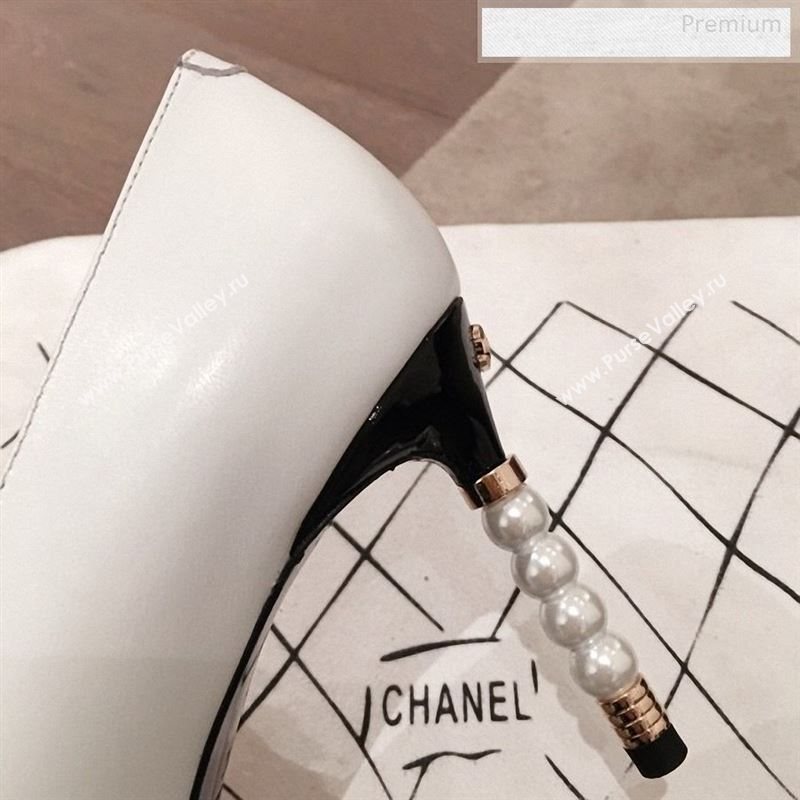 Chanel Lambskin Pearl Heel Pumps G35534 White 2020 (KL-9122731)