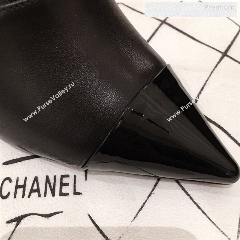 Chanel Lambskin Pearl Heel Mules G35540 Black 2020 (KL-9122733)