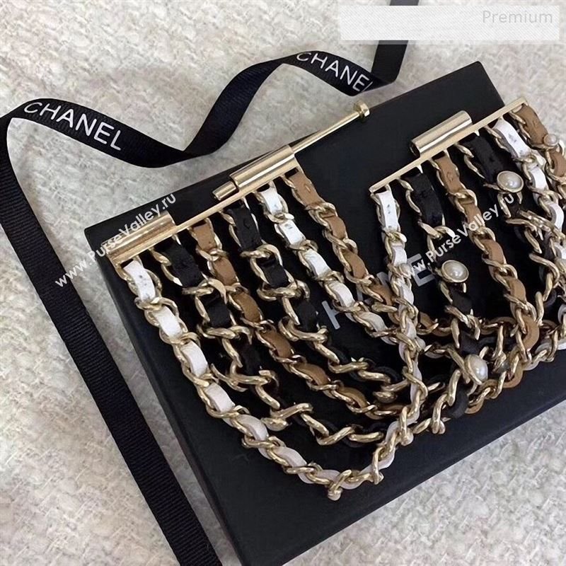 Chanel Chain Leather Wide Bracelet AB2383 2019 (YF-9122801)