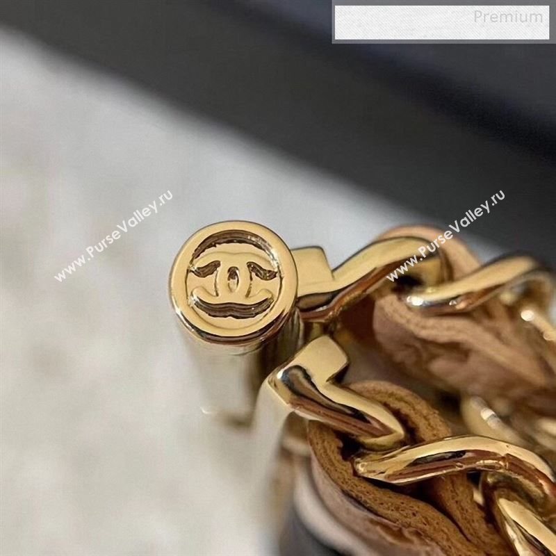 Chanel Chain Leather Wide Bracelet AB2383 2019 (YF-9122801)