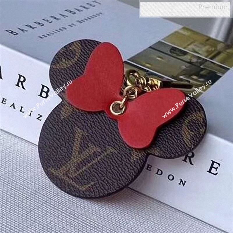 Louis Vuitton Mickey Mouse Bag Charm and Key Holder Red 2019 (KI-9123007)