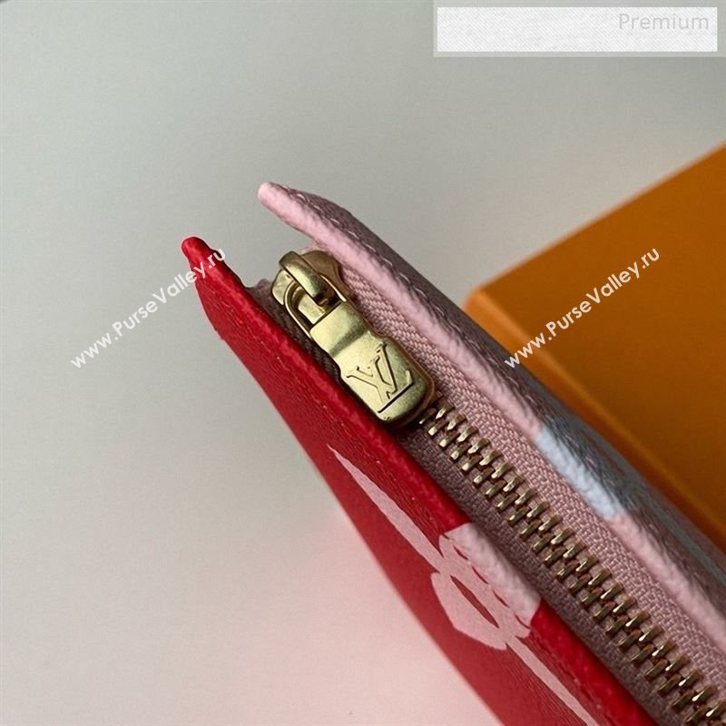 Louis Vuitton Giant Monogram Toilet Pouch XL Red/Pink 2019 (KI-9123012)