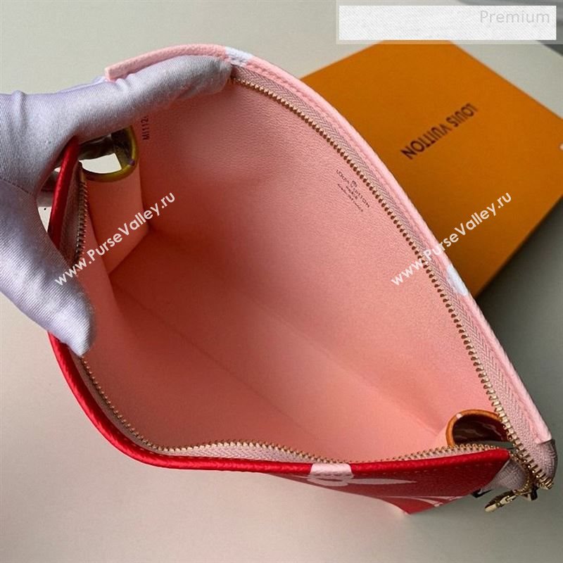Louis Vuitton Giant Monogram Toilet Pouch XL Red/Pink 2019 (KI-9123012)