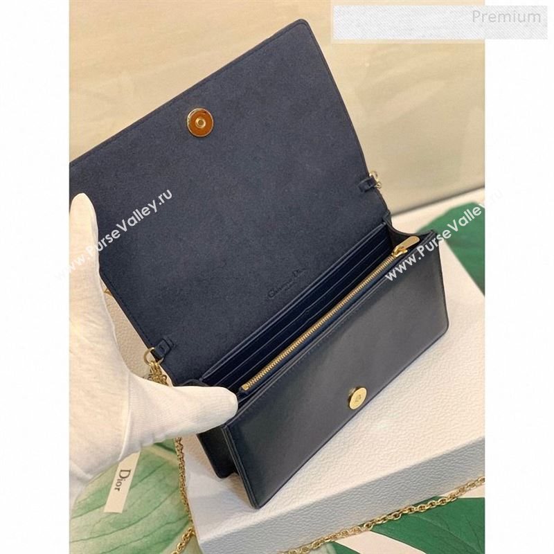 Dior Fuchsia Multicolor Lady Dior Lion Animal Calfskin Chain Clutch 2020 (XXG-9123013)