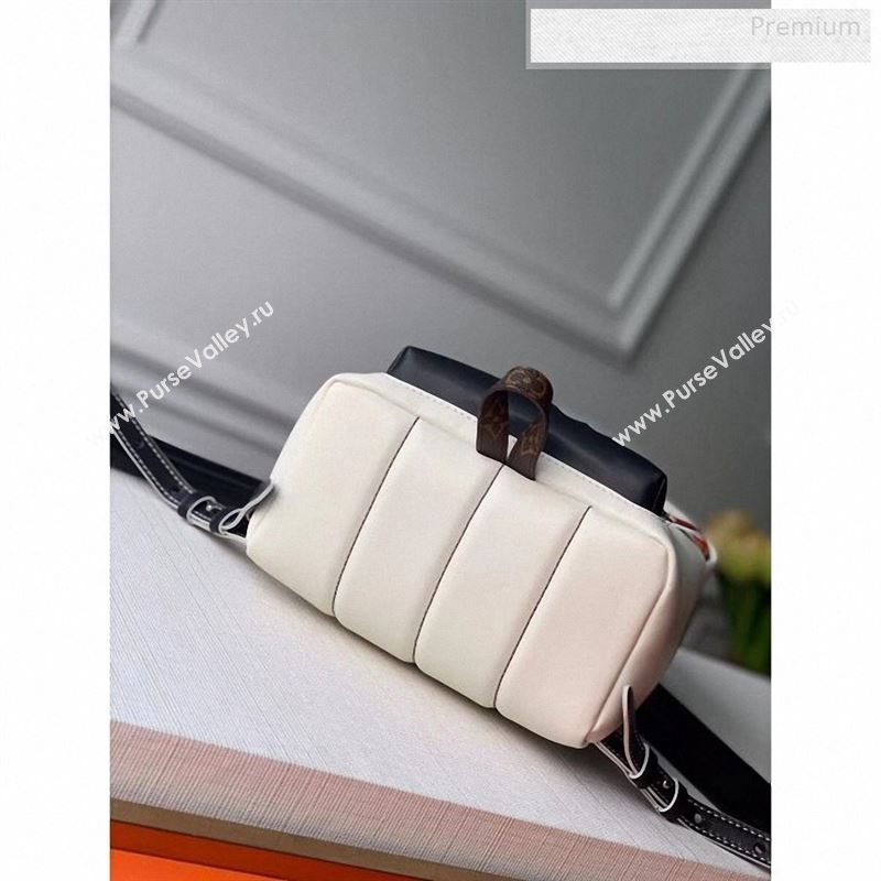 Louis Vuitton Palm Springs PM Sporty Stripe and Patch Backpack M55797 White 2020 (KI-9122702)