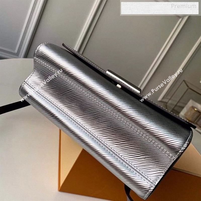 Louis Vuitton Twist MM Epi Leather Bag M55404 Silver 2019 (KI-9122709)
