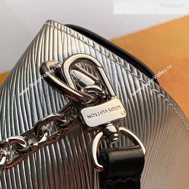 Louis Vuitton Twist MM Epi Leather Bag M55404 Silver 2019 (KI-9122709)