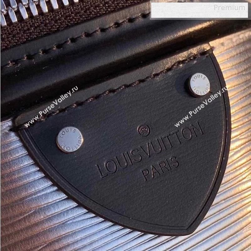 Louis Vuitton Cannes Epi Leather Top Handle Bag M55316 Silver/Black 2019 (KI-9122708)