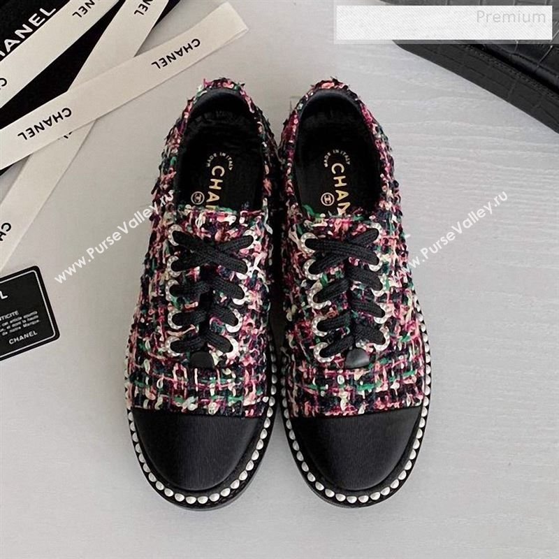 Chanel Pearl Fabric Sneakers Multicolor 2020 (SS-9123129)