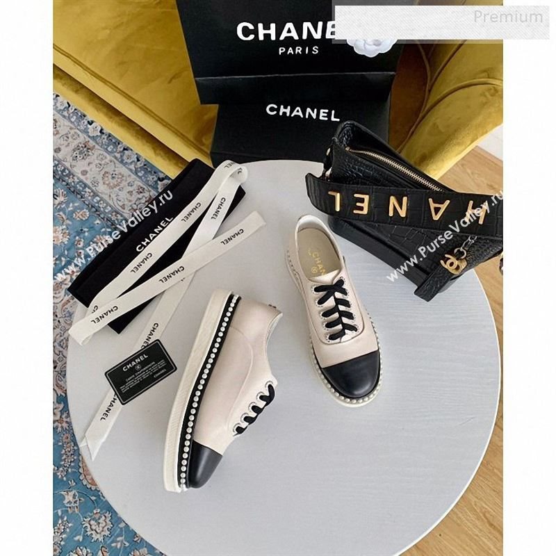Chanel Pearl Calfskin Sneakers 2020 (SS-9123133)