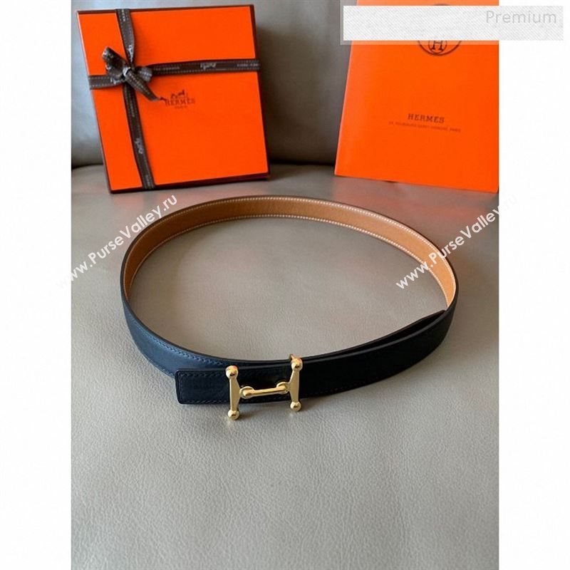 Hermes Reversible Calfskin Belt 24mm with H Buckle (7 Colors) (99-9123134)