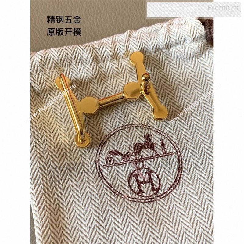 Hermes Reversible Calfskin Belt 24mm with H Buckle (7 Colors) (99-9123134)