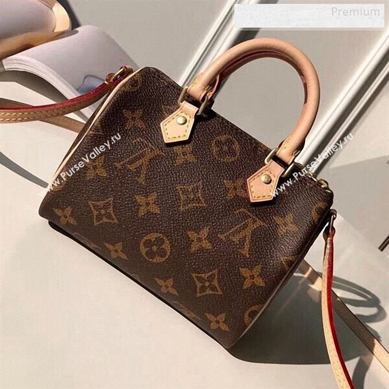 Louis Vuitton Monogram Nano Speedy Top Handle Bag M61252 2019 (KIKI-9122562)