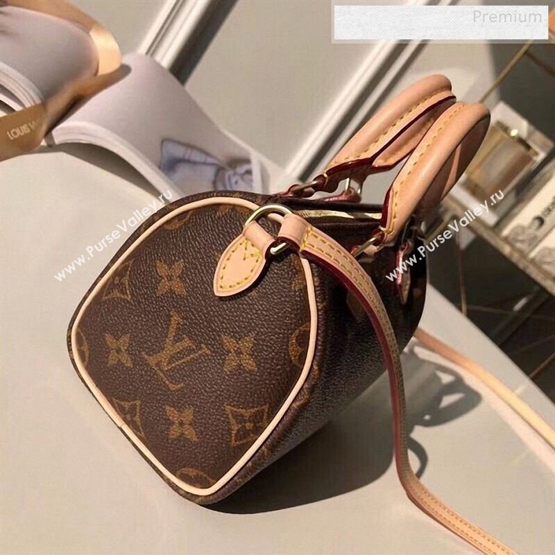 Louis Vuitton Monogram Nano Speedy Top Handle Bag M61252 2019 (KIKI-9122562)