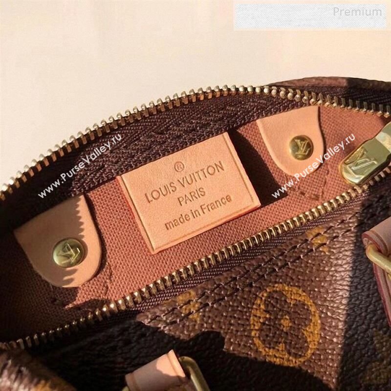 Louis Vuitton Monogram Nano Speedy Top Handle Bag M61252 2019 (KIKI-9122562)
