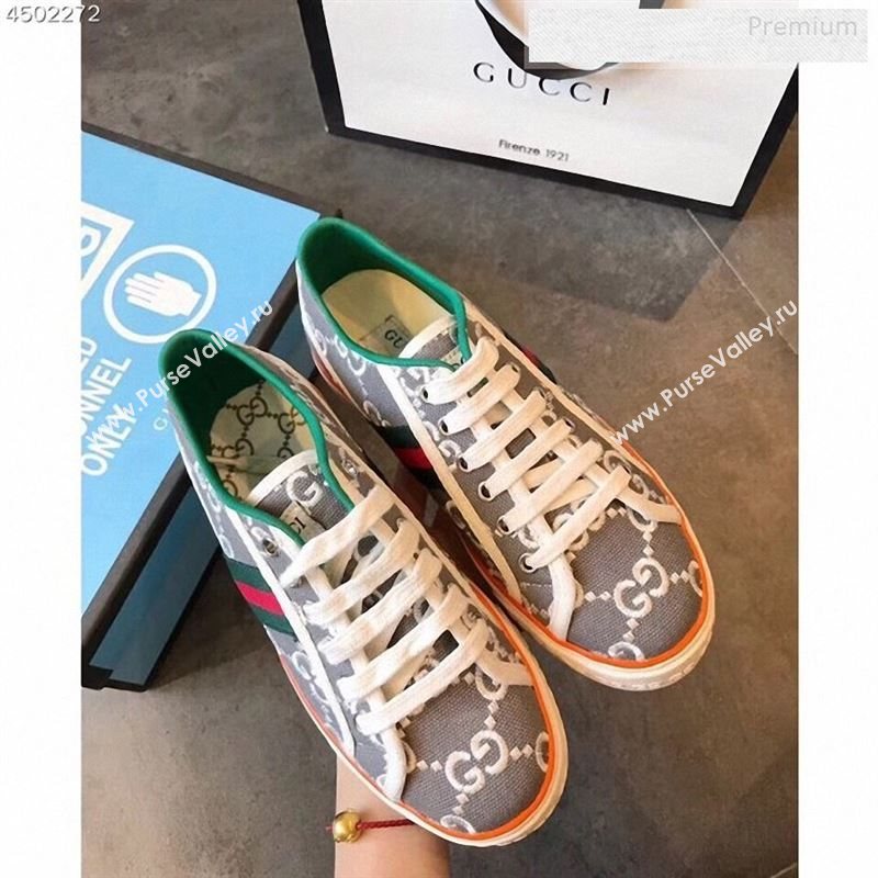 Gucci Disney GG Embroidered Sneakers Grey 2020 (EM-9123111)