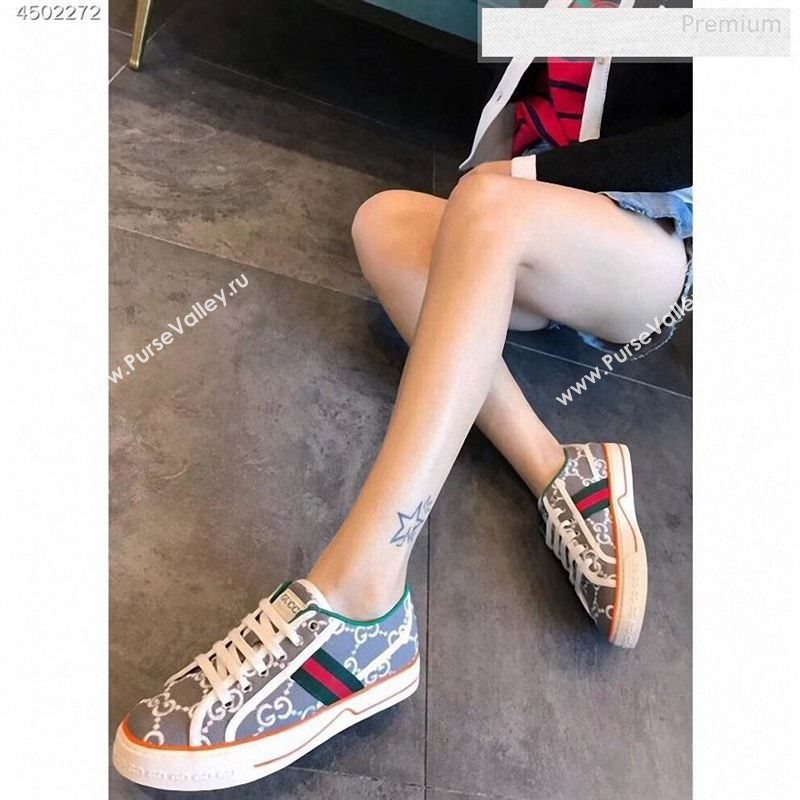 Gucci Disney GG Embroidered Sneakers Grey 2020 (EM-9123111)
