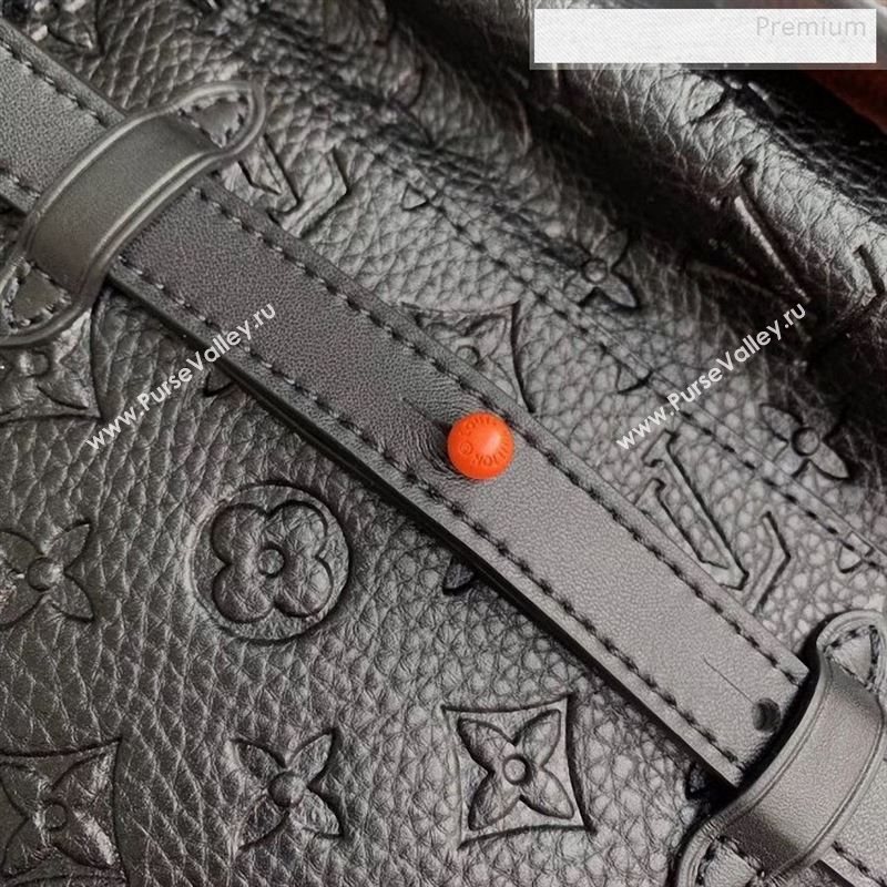 Louis Vuitton Mens Christopher Monogram Embossed Backpack GM M53285 Black 2019 (KD-9122346)