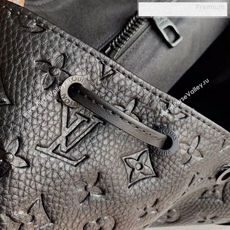 Louis Vuitton Mens Christopher Monogram Embossed Backpack GM M53285 Black 2019 (KD-9122346)
