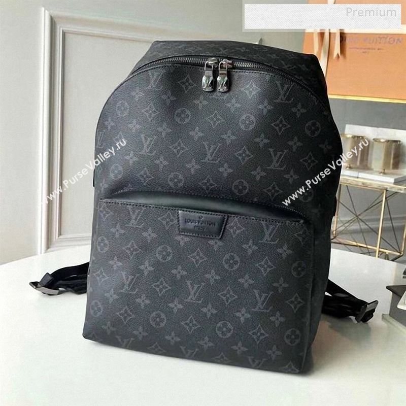 Louis Vuitton Mens Discovery Monogram Eclipse Canvas Backpack M43186 2019 (KI-9122347)
