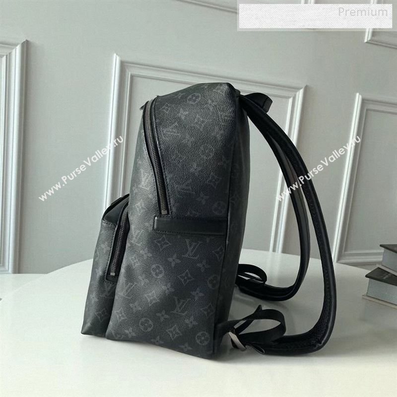Louis Vuitton Mens Discovery Monogram Eclipse Canvas Backpack M43186 2019 (KI-9122347)