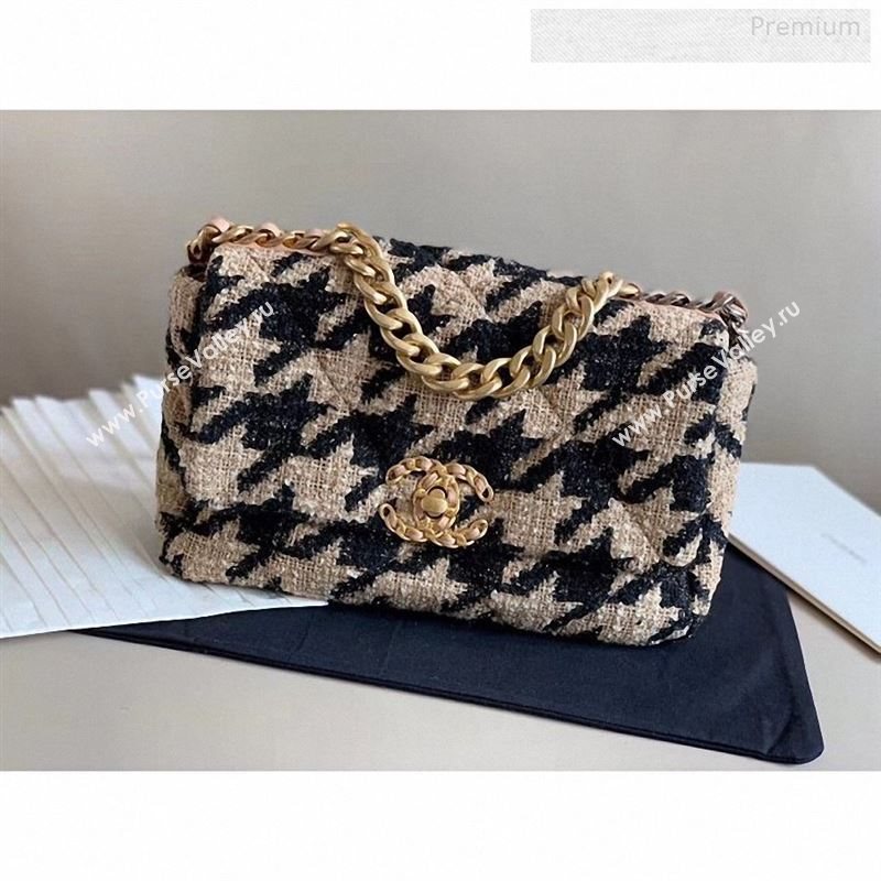 Chanel 19 Tweed Small Flap Bag AS1160 Black/Beige 2019 (X-9122563)
