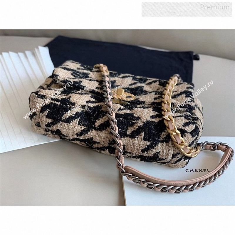 Chanel 19 Tweed Small Flap Bag AS1160 Black/Beige 2019 (X-9122563)
