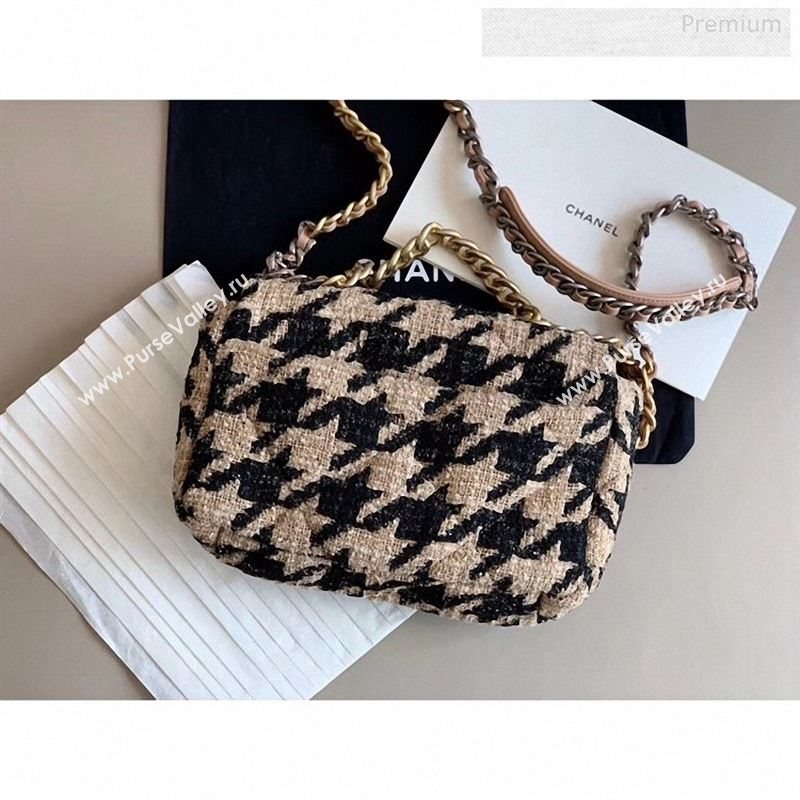 Chanel 19 Tweed Small Flap Bag AS1160 Black/Beige 2019 (X-9122563)