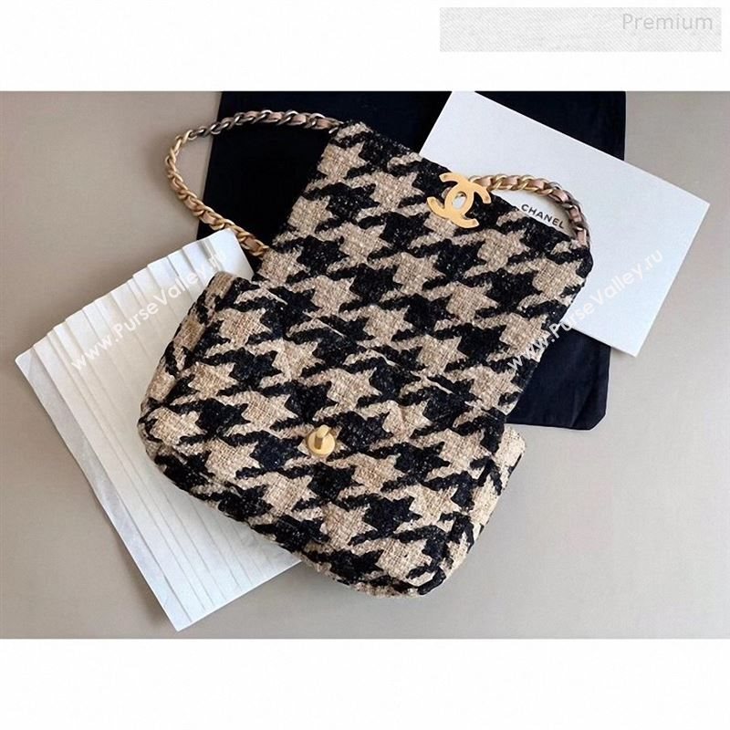 Chanel 19 Tweed Small Flap Bag AS1160 Black/Beige 2019 (X-9122563)