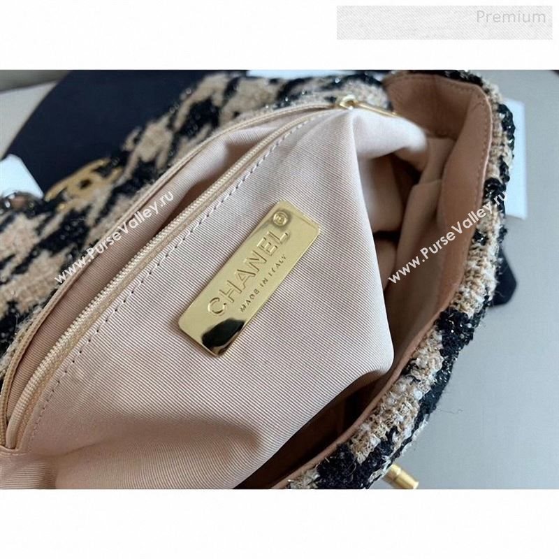 Chanel 19 Tweed Small Flap Bag AS1160 Black/Beige 2019 (X-9122563)