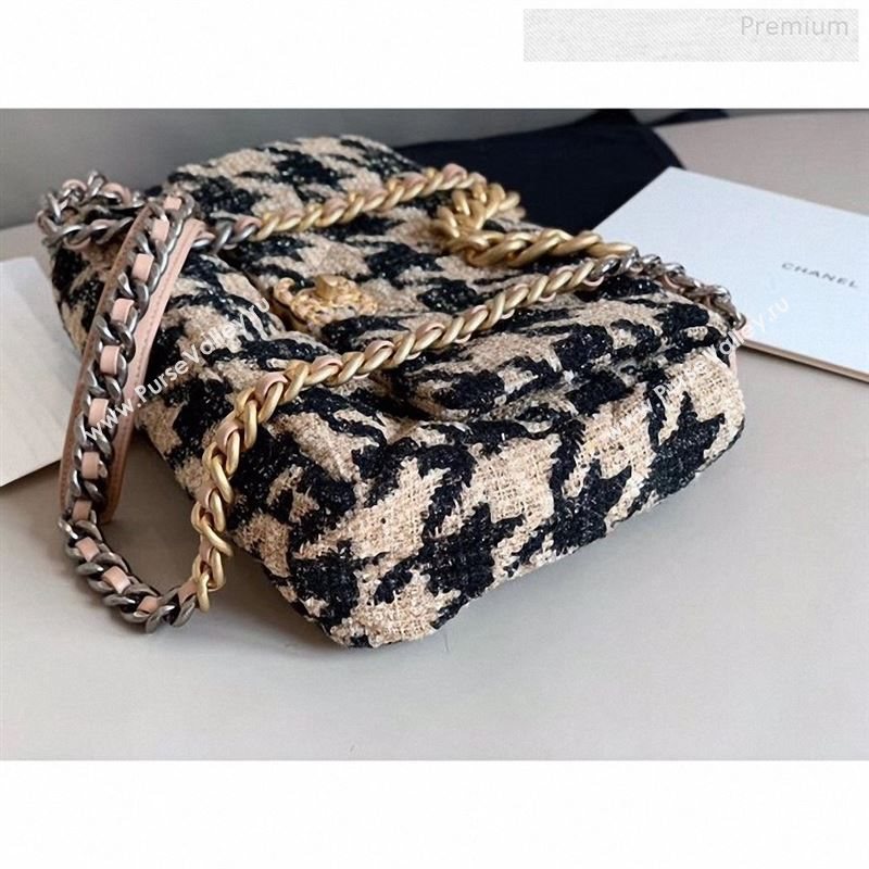 Chanel 19 Tweed Large Flap Bag AS1161 Black/Beige 2019 (X-9122564)