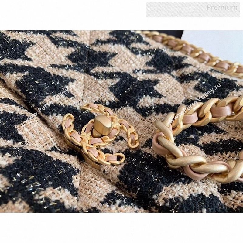 Chanel 19 Tweed Large Flap Bag AS1161 Black/Beige 2019 (X-9122564)