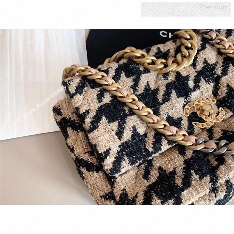 Chanel 19 Tweed Large Flap Bag AS1161 Black/Beige 2019 (X-9122564)