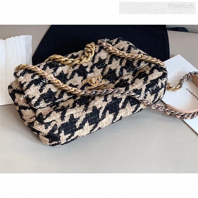 Chanel 19 Tweed Large Flap Bag AS1161 Black/Beige 2019 (X-9122564)