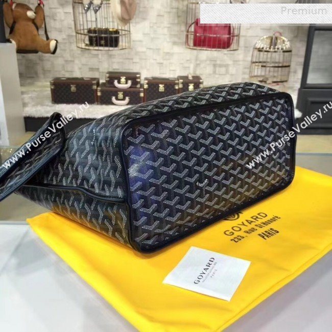 Goyard Reversible Calfskin Medium/Large Shopping Tote Bag Black (ZT-0010371)