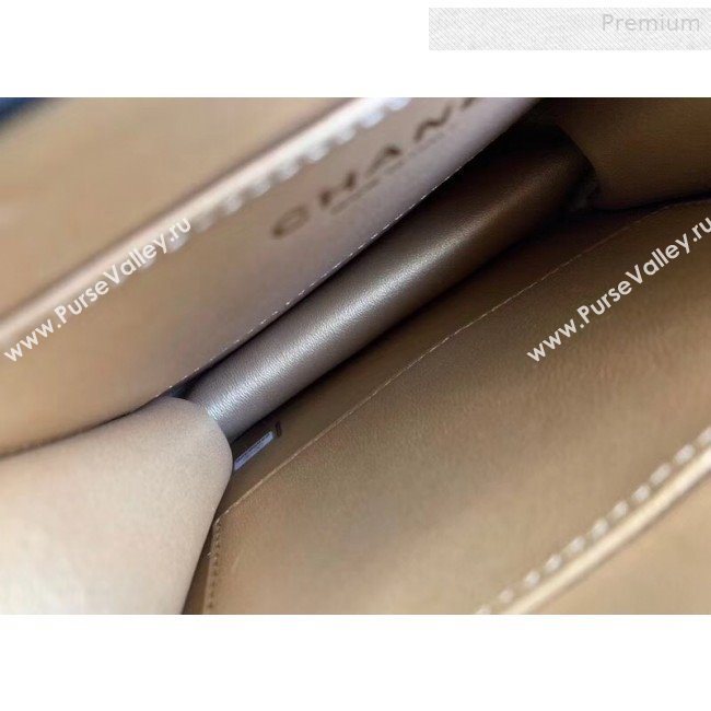 Chanel Quilted Iridescent Lambskin Pearls Flap Bag AS0584 Black 2019 (XING-0010902)