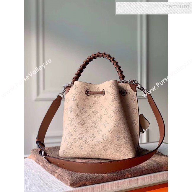 Louis Vuitton Muria Mahina Monogram Perforated Leather Bucket Bag M55801 Nude 2019 (KI-0011003)