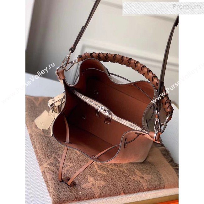 Louis Vuitton Muria Mahina Monogram Perforated Leather Bucket Bag M55801 Nude 2019 (KI-0011003)