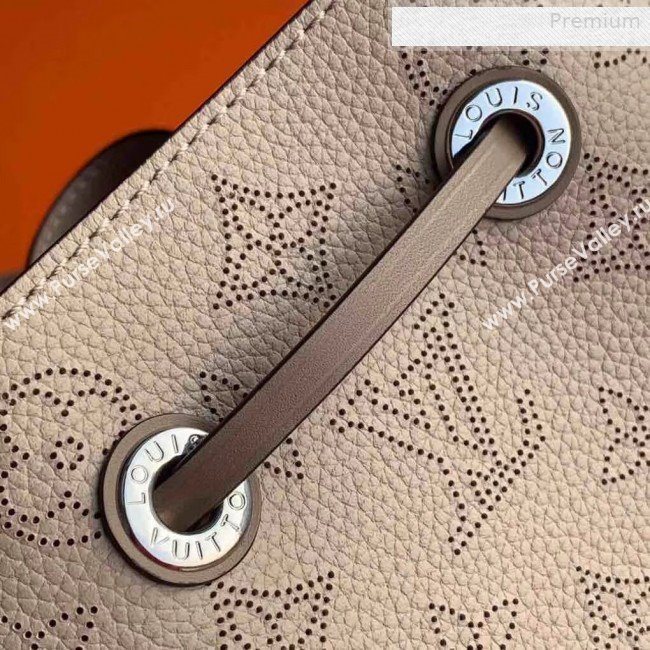 Louis Vuitton Muria Mahina Monogram Perforated Leather Bucket Bag M55799 Beige 2019 (KI-0011004)