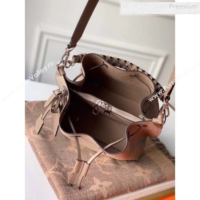 Louis Vuitton Muria Mahina Monogram Perforated Leather Bucket Bag M55799 Beige 2019 (KI-0011004)