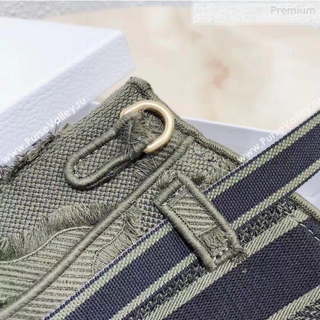Dior Saddle Belt Bag in Camouflage Embroidered Canvas Bag Green 2019 (XXG-0011006)