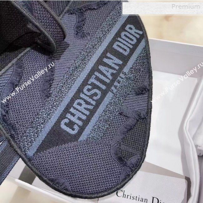 Dior Saddle Belt Bag in Camouflage Embroidered Canvas Bag Blue 2019 (XXG-0011007)