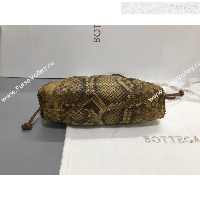 Bottega Veneta Small The Pouch Pythonskin Clutch Gold 2019 (MS-0011022)