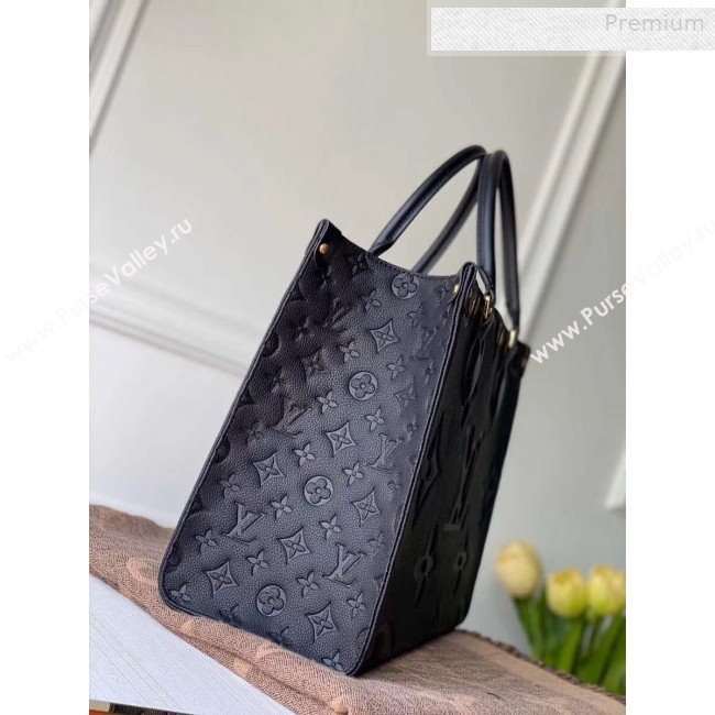 Louis Vuitton Onthego Giant Monogram Leather Medium Tote M44920 Black 2019 (KI-0010708)