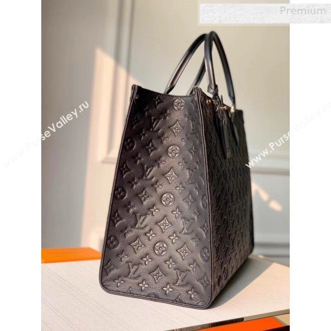 Louis Vuitton Onthego Monogram Embossed Leather Large Tote M44925 Black 2019 (KI-0010707)